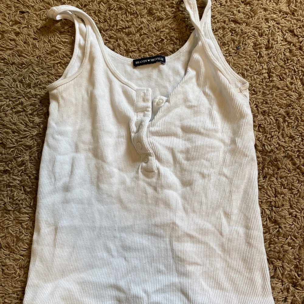 Brandy Melville white crop top